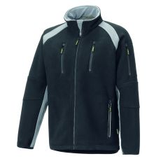 Fleece Jacke 8765 schwarz/grau