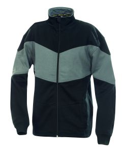 °°Zip-Sweatjacke 1487 schwarz/grau